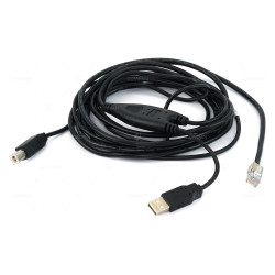 038-004-134  EMC RJ-12 TO USB-A AND USB-B CABLE 2.30M 4.25M